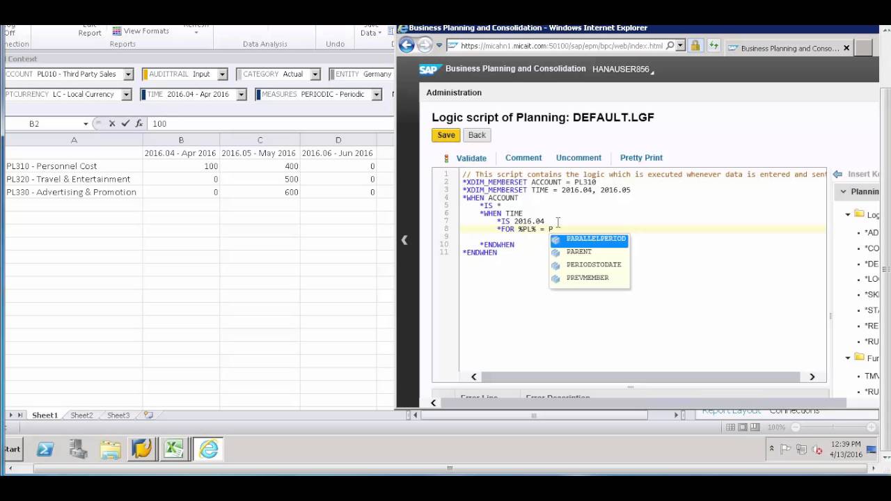 scriptlogic REC, *XDIM_MEMBERSET, *WHEN, *FOR SAP BPC Script Logic Commands ... scriptlogic REC, *XDIM_MEMBERSET, *WHEN, *FOR SAP BPC Script Logic Commands ...