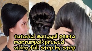 tutorial sanggul martumpol || sanggul pesta step by step