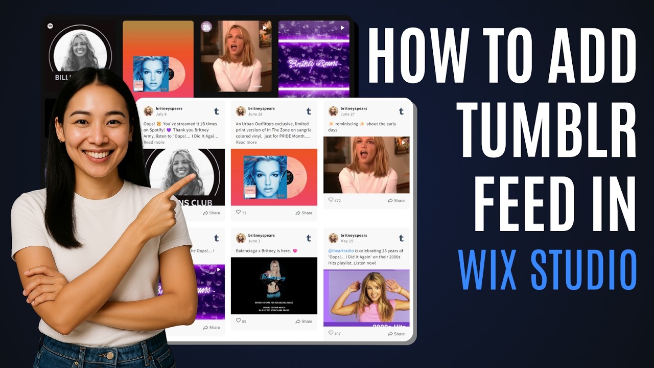 How to Add Tumblr Feed in Wix Studio [For FREE] - YouTube