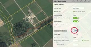 How to map waterways in the riparian planner