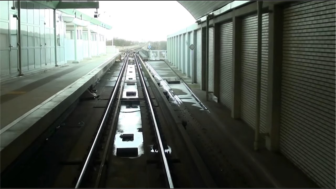 Cab ride metro Rotterdam; Spijkenisse De Akkers-Rotterdam Centraal (20111224; 10x versneld)