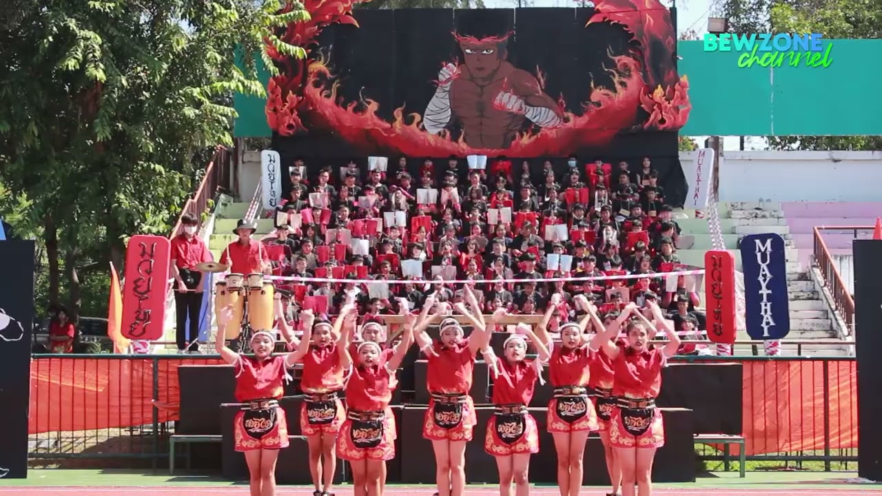 การแสดงกองเชียร์และเชียร์ลีดเดอร์สีแสด กรีฑาสีผึ้งน้อยเกมส์ 2022 โรงเรียนพิริยาลัยจังหวัดแพร่