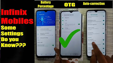 Infinix Mobiles Autocorrect Predictive Text Battery Percentage OTG Test | Urdu Hindi