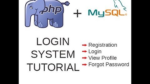 Login System with PHP and MySQL