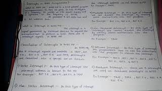 Interrupt in 8085 microprocessor