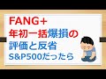 FANG+年初一括投資で爆損の評価と反省、S&P500だったらオルカンだったら【有村ポウの資産運用】25018