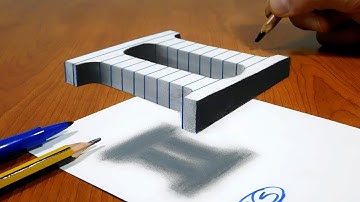 3D Trick Art On Line Paper, Floating Roman Numbers II