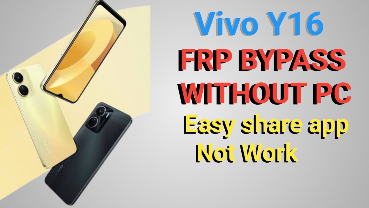 Vivo Y16 Frp Bypass || Easy Share App Not Working || New Trick | Without pc Frp bypass 