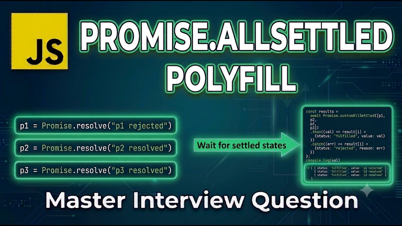 Promise.allSettled() Polyfill in JavaScript | Master Interview Question ...