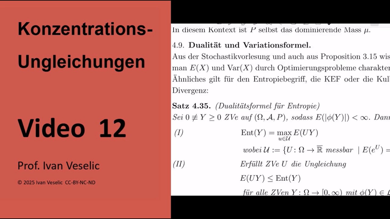 Vorlesung Konzentrationsungleichungen (Video 12)
