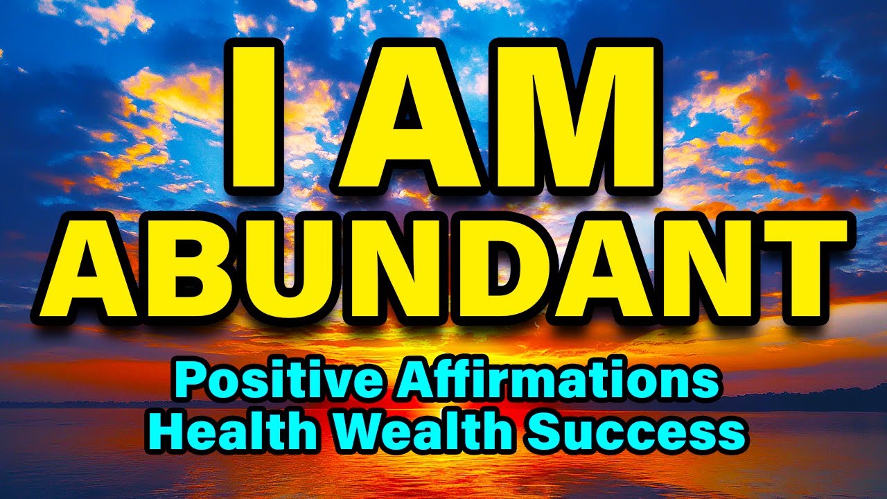Morning Abundance | Morning Affirmations Gratitude | Positive Affirmations, Health, Wealth, Success