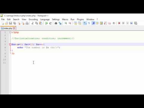 Php Tutorial in Hindi Part-12 For Loop