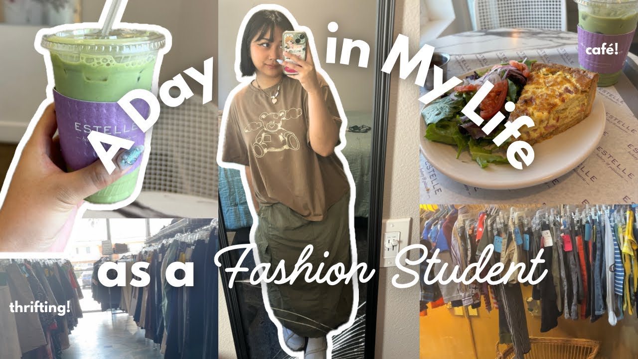 A Day in the Life of a FASHION Student | College Student Vlog - YouTube
