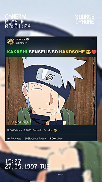 KAKASHI HATAKE 🥵 FACE REVEAL 🤯