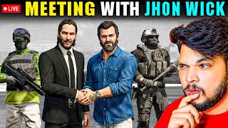 Finally Micheal MEET Jhon Wick &amp; CJ GTA 5 Server Live Stream🔥techno Gamerz @PaimonGamerz