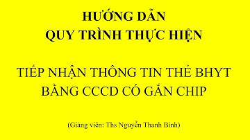 Tiếp nhận thông tin thẻ Bảo hiểm y tế bằng Căn cước công dân có gắn chip | Phần mềm VNPT - HIIS|