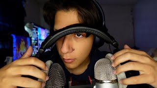 ASMR Relaxing Binaural Headphone Tapping, Scratching + Whispering