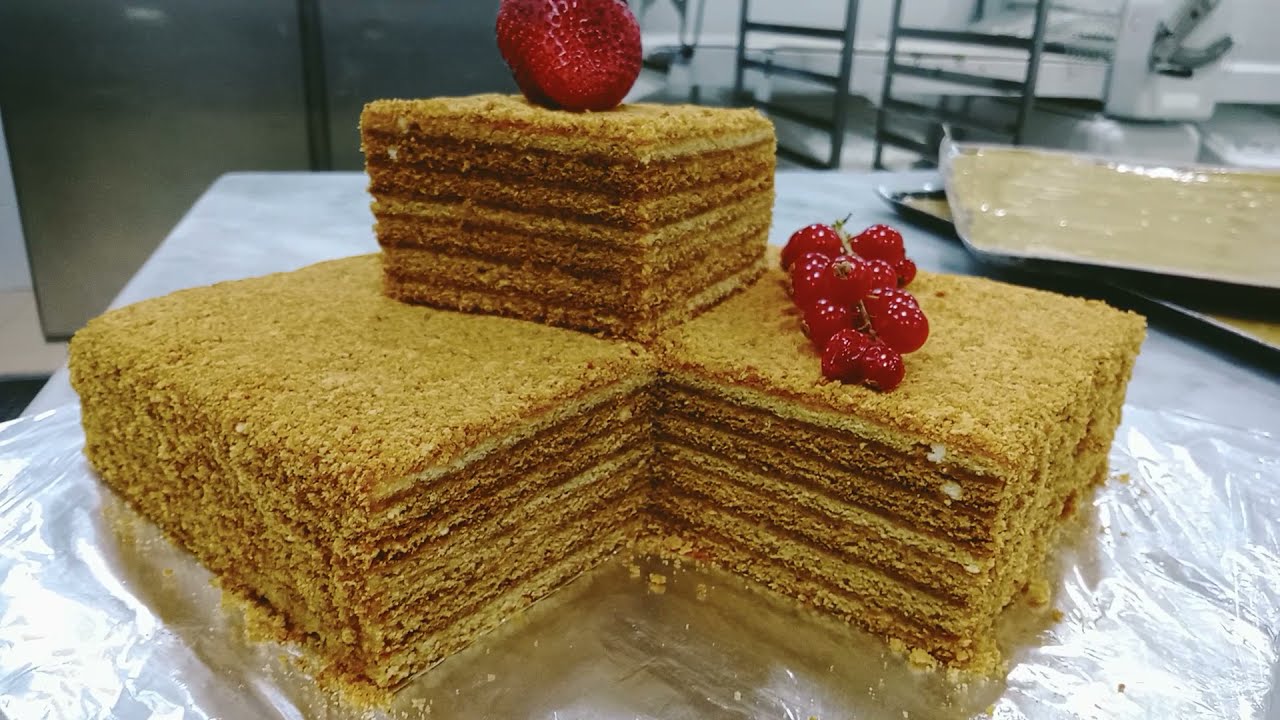 طريقة عمل كيكة العسل أو هاني اورشان كيك بكل بساطة وسهولة كيكة العسل أو هاني اورشان