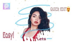 QUICK EDIT//DRIPPING EFFECT//PICSART TUTORIAL//🥰🥰