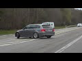 Cars leaving nrburgring tankstelle in wet drifts  fails  m4 cs e91 fail f430 twin turbo 370z