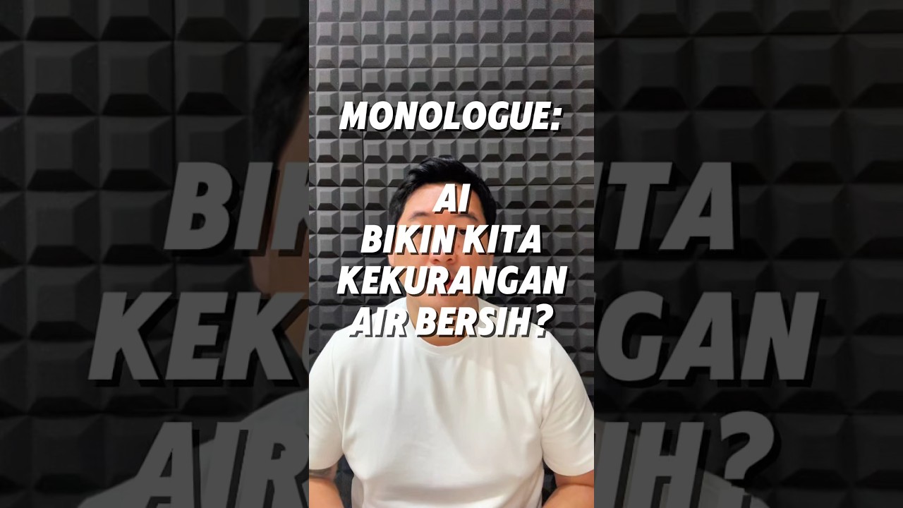 AI BIKIN KITA KEKURANGAN AIR BERSIH?