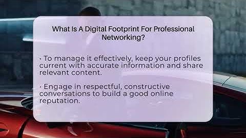 What Is A Digital Footprint For Professional Networking? - Everyday-Networking