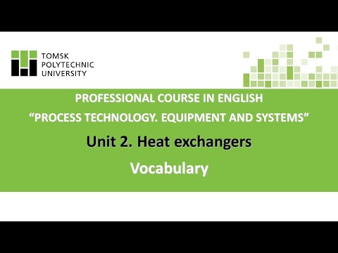 Unit 2. Heat Exchangers. Vocabulary | Раздел 2. Теплообменные аппараты. Лексика