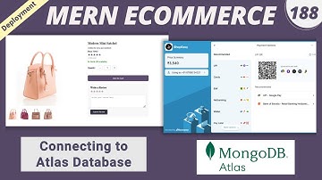 MERN Stack E-Commerce Project #188 : Connecting to MongoDB Atlas in MERN Project