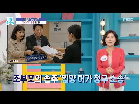 [기분 좋은 날] 자식이 부모 노릇 못한다면 조부모가 손주 <strong>입양</strong> 가능할까?, MBC 260729 방송