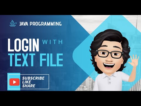 JAVA : LOGIN WITH TEXT FILE