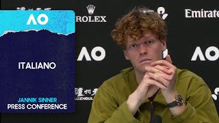 Jannik Sinner Press Conference In Italiano Australian Open 2026 Semifinal
