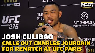 Josh Culibao Calls Out Charles Jourdain For UFC Paris: ‘I Won That [First] Fight’ | UFC 275