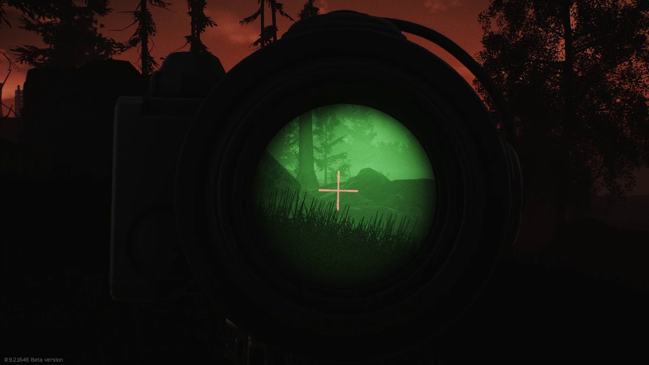 Escape from Tarkov Vulcan MG nightscope in action YouTube