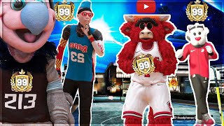 I UNLOCKED 4 DIFFRENT 99 OVERALLS ON NBA 2k19..USING A 99 SLASHER,STRETCH,PLAYSHARP AND POST my park