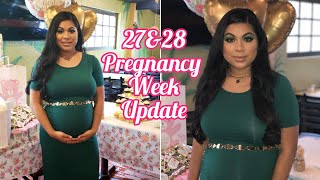 Weeks 27 \& 28 Pregnancy Update (Baby Shower + Anemia)