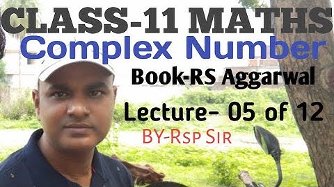 Complex Numbers/Class-11/RS aggarwal