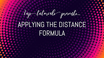 G10: Distance Formula