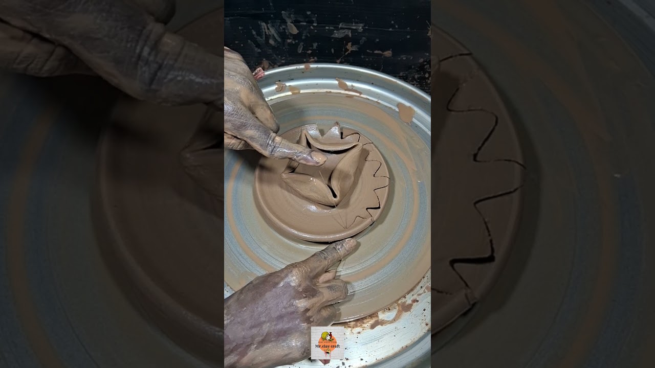 satisfying star cup making with clay 