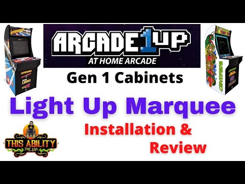 Arcade1UP - Light Up Marquee Install & Review - Gen 1 Cabinet - Angel Otero / "This Ability" - A1UP from Scott Farrar