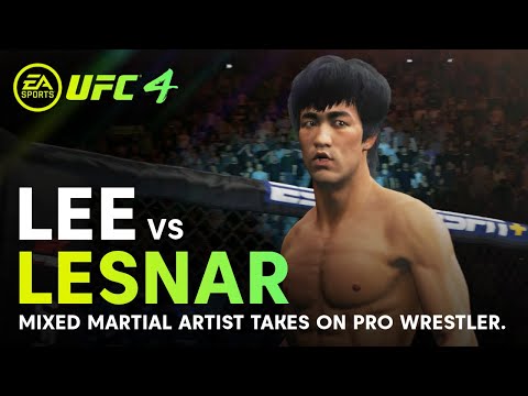 UFC 4: Bruce Lee vs Brock Lesnar – Unbelievable Finish! (EA Sports UFC 4)