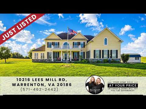 10216 Lees Mill Rd, Warrenton, VA home video tour