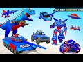 Police Dino Tank Car Jet Robot Games 2022 - Android iOS Gameplay