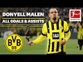 Donyell malen  all goals and assists bvb ever