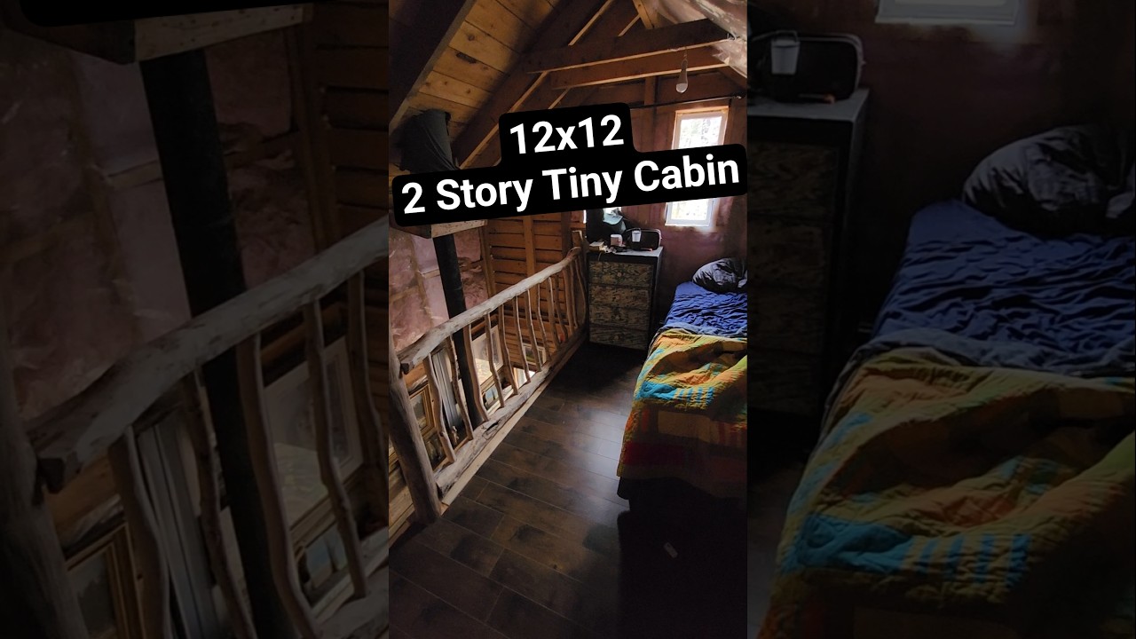 12x12 Cabin With Full 2nd Level Sleeping Loft