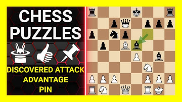 Chess Puzzles to Practice. Themes: Discovered attack, Advantage, Pin. Learn Chess
