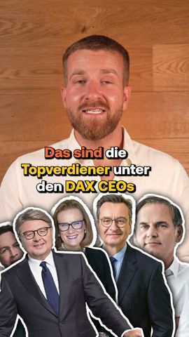 Das sind die Topverdiener unter den DAX CEO‘s 😧 #ceo #dax #karriere