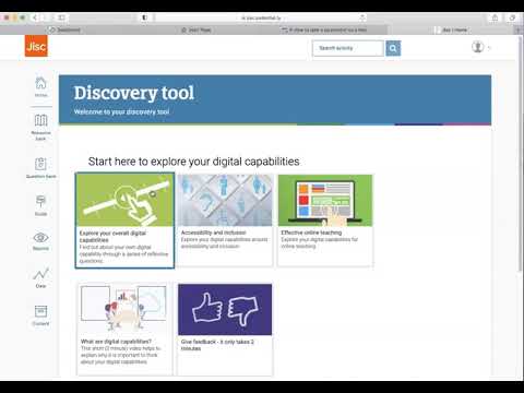 Quick introduction to logging on to the JISC Discovery Tool