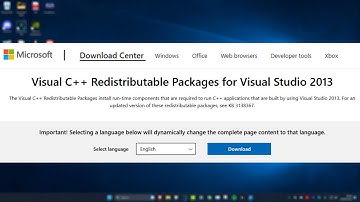 How To Download Microsoft Visual C++ 2013 Redistributable Package (32-64 bit)