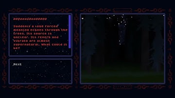 Procedurally generated 2D textures using compute shaders for the trees, grass, and shooting stars