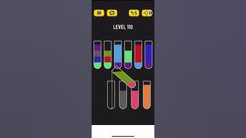 Water sort puzzle game Level 110